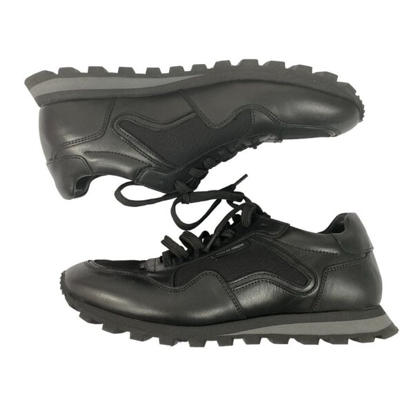 NWOT TIGER OF SWEDEN WOMEN'S BLACK LEATHER LOW TOP SNEAKERS - 10 - Picture 4 of 9